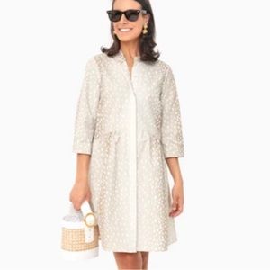 Tuckernuck Antelope Royal Shirt Tan & White Dress - Sz XL